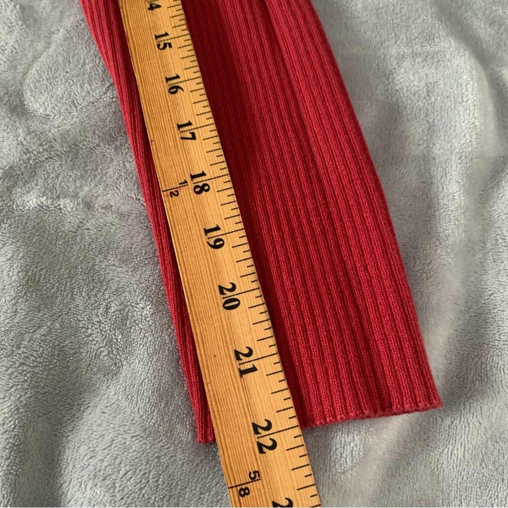 Nordstrom Red Ribbed Women's Sweater 100% cotton - Picture 12 of 12